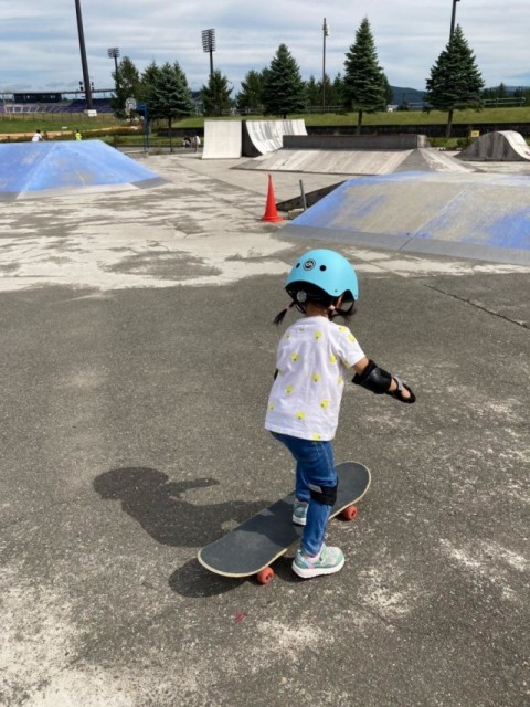盛岡南公園でスケートボード楽しみました！