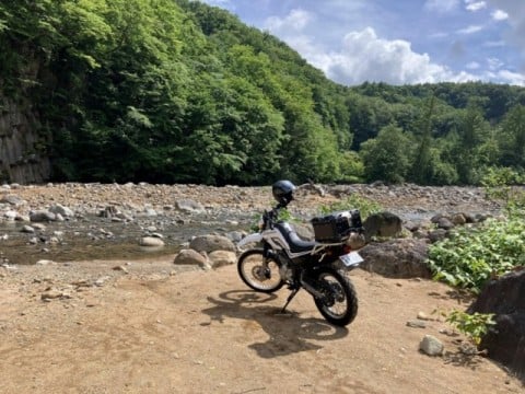 バイクで八幡平に！　川のせせらぎを楽しみました